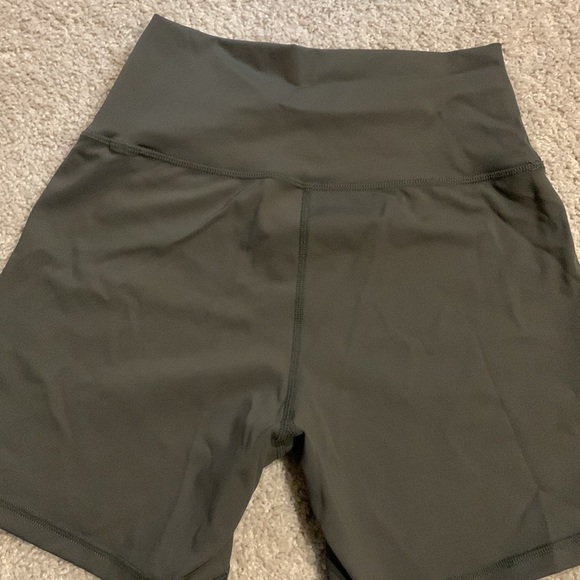 Athletic Army Green Shorts - Picture 2 of 3